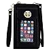 Heaye Women Wallet Wristlet Mini Crossbody with Outside Cell Phone Pocket Holder RFID