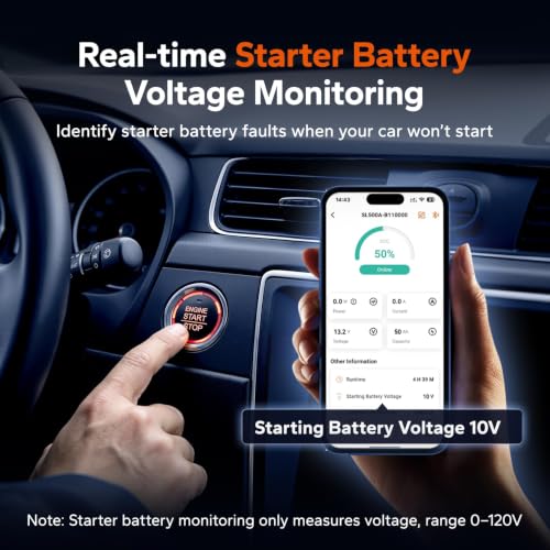 Image of LiTime 12V 460Ah LiFePO4 Battery with 500A Smart Shunt & 80A Battery Charger