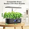 Ahopegarden Hydroponics Growing System Kit Indoor Herb Garden with Grow Light 12 Pods, with LCD Touch Panel Hydroponic Planter, Planting Height Up to 17", Grower Harvest Fresh Veggie Lettuce, Black #5