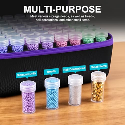 Image of ZORETCO Diamond Art Storage - 240 Containers Diamond Art Kits for Adults | Diamond Painting Storage Case with Tools, Diamond Art Supplies Storage for Diamond Painting Accessories, Bead, Gem, Crafts