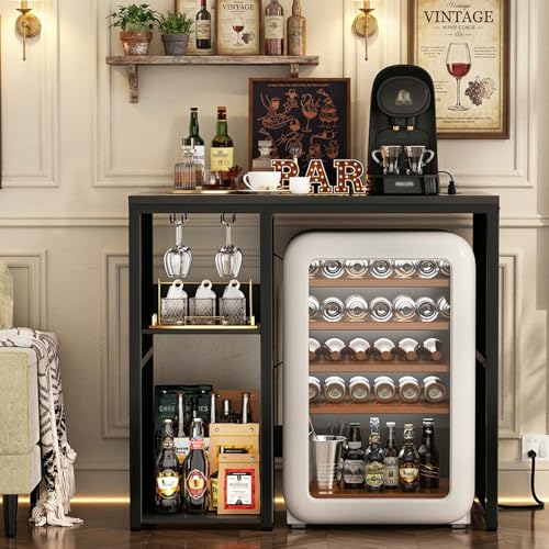 Luxury Home Bar Cabinet with Fridge