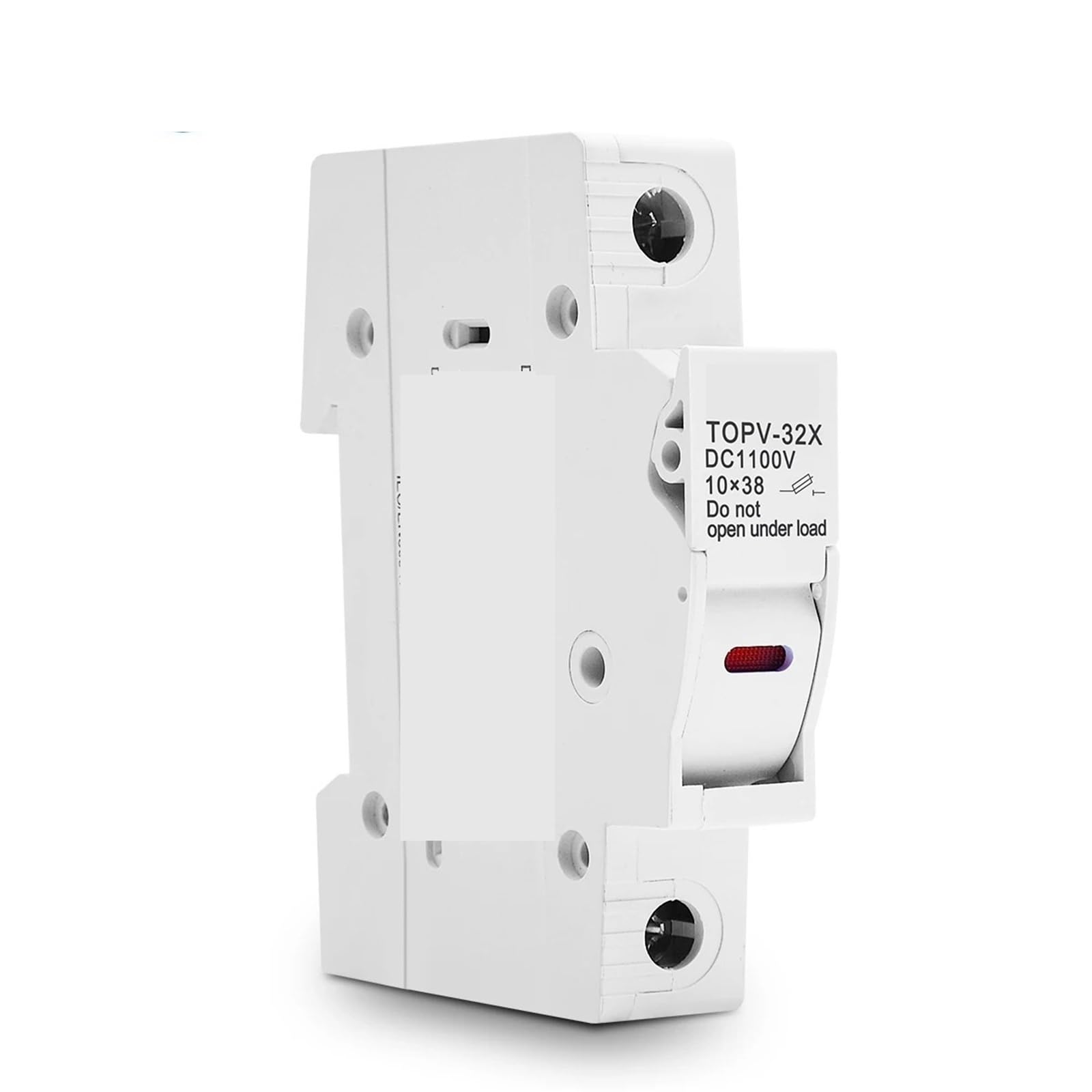 1P Solar PV 1100V Sicherungshalter 10 * 38mm PV-Sicherung Sicherungseinsatz Schutzsockel Photovoltaik-Schutz 1 Stücke(with LED)