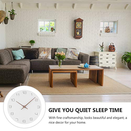 BESPORTBLE Relógios de parede criativos, de madeira, decorativos, simples para decoração de parede