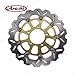 Arashi Front Brake Disc Rotors for Kawasaki Ninja ZX6R 636 2013-2021 ABS / Z800 13-16 / Z1000 2014-2020 / Ninja ZX10R 2008-2015 ABS 2011-2015 / GTR1400 2007-2016 / ZZR1400 2006-2007 ABS 2006-2021 Gold