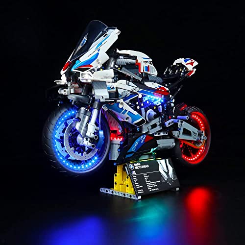 LED Beleuchtungsset für BMW 1000 rr 42130, DIY Beleuchtungsset Kompatibel Mit Lego Technik 42130 1000 rr (Nicht… – Bild 3