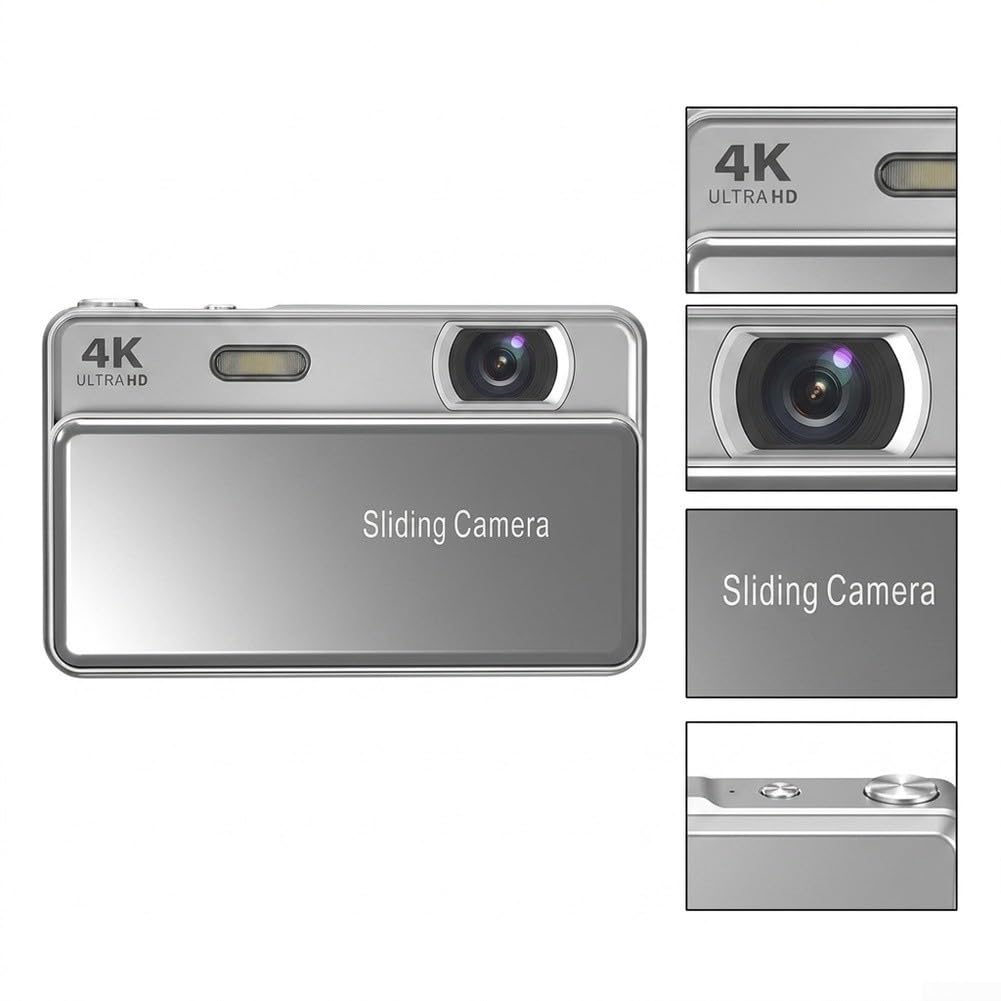 Fotocamera digitale per studenti, stile mirrorless compatto con schermo da | Essenziale quotidiano: facile da installare, forte e robusto, ideale per le attività quotidiane.