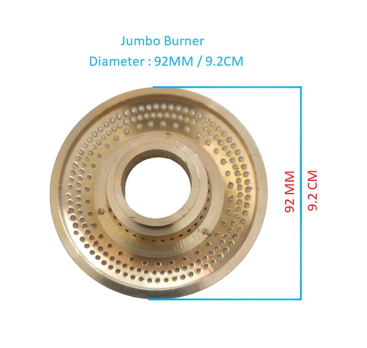 POOJAY - Gas Stove Glass Top Burner Set (Jumbo Burner) 2