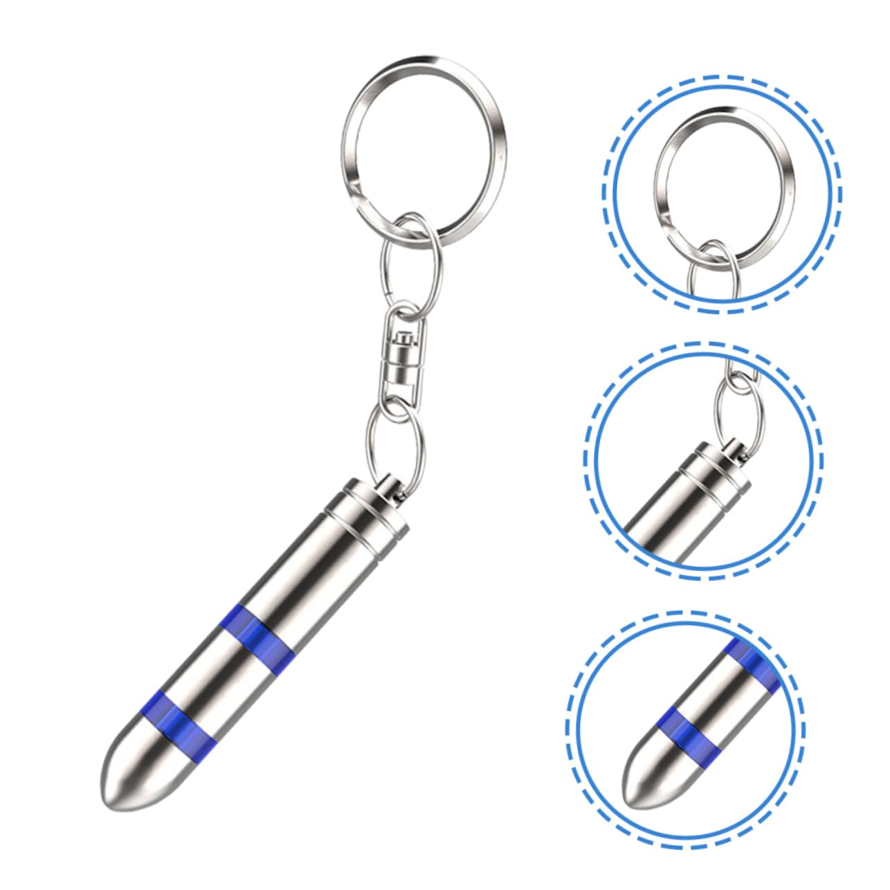 Amosfun 5 Piezas Descargador de Electricidad Estática Portátil para Automóvil Llaverito Antiestático Herramienta de Protección Electroestática Diseño Elegante y la Electricidad Estática de