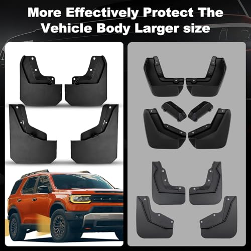 Image of Mud Flaps Splash Guards for Honda Passport 2026, Durable Mud Guards, No-Drill Installation, Protects Against Mud, Rocks, and Debris, 2026 Honda Passport Accessories (4PCS)