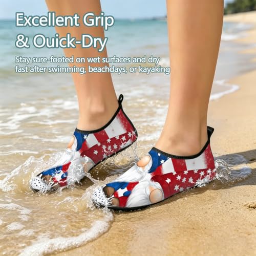 Zapatos deportivos acuáticos unisex con diseño del 4 de Julio para playa 5