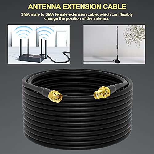 Cable coaxial onelinkmore RG58 SMA macho a hembra 49ft miniatura 4