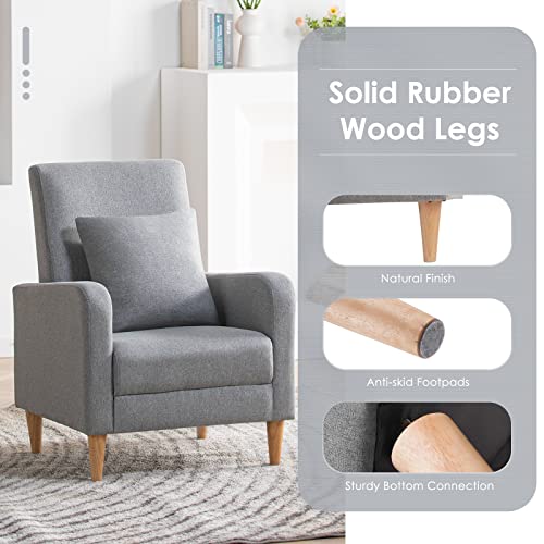 Sillón Plegable Tela Sherpa Gris Claro miniatura 5