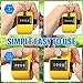 TOODOO 6 Pack Hand Tally Counter 4 Digit Mechanical Palm Clicker Plastic Hand Held Counter Clicker with Metal Finger Ring for School Golf Sports Events Office Stadium(Yellow)
