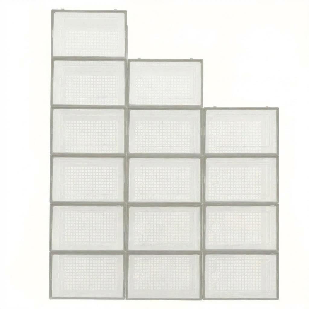 Aptliton 15 Pcs Shoe Storage Box with Lid, Foldable Plastic Shoe Organizer, Stackable Sneaker Container for Closet Organization, Bedroom, Dustproof & Space Saving Design
