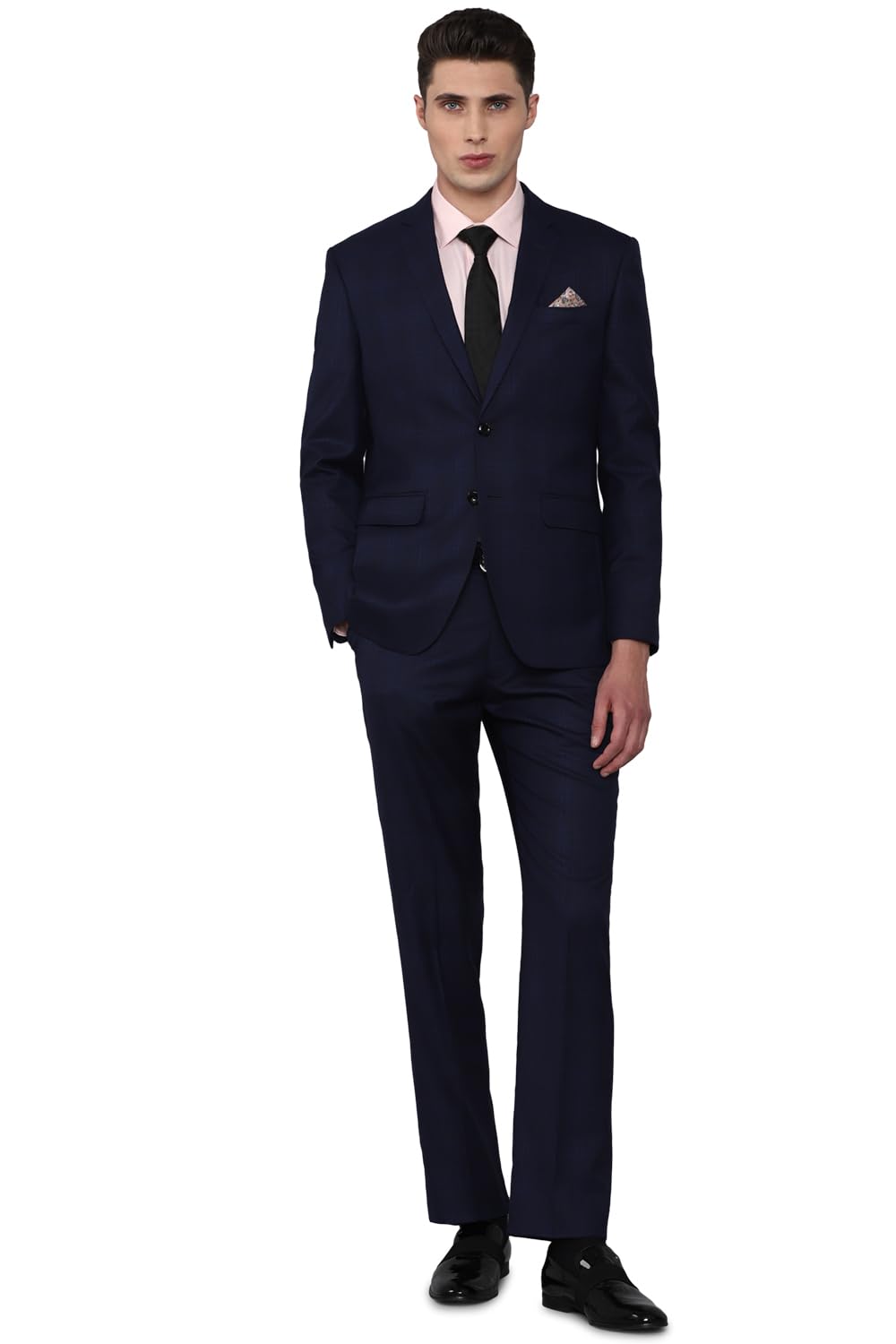 Men's Wool Blend Two Piece Suit-Dress Set-image-45