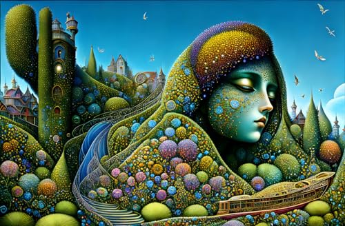 Toile complexe de travail artistique affiche colorée premium 50 x 70 cm
