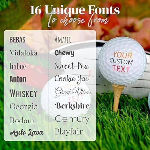 image for Yay! Personalized Gifts Personalized Golf Balls with Gift Box - Set of