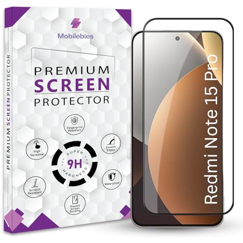 Image of QOISA Premium Tempered Glass Screen Protector Guard For Redmi Note 15 Pro 5G (6.83 Inch, Pack of 1) | Edge to Edge Coverage With Easy to installation kit