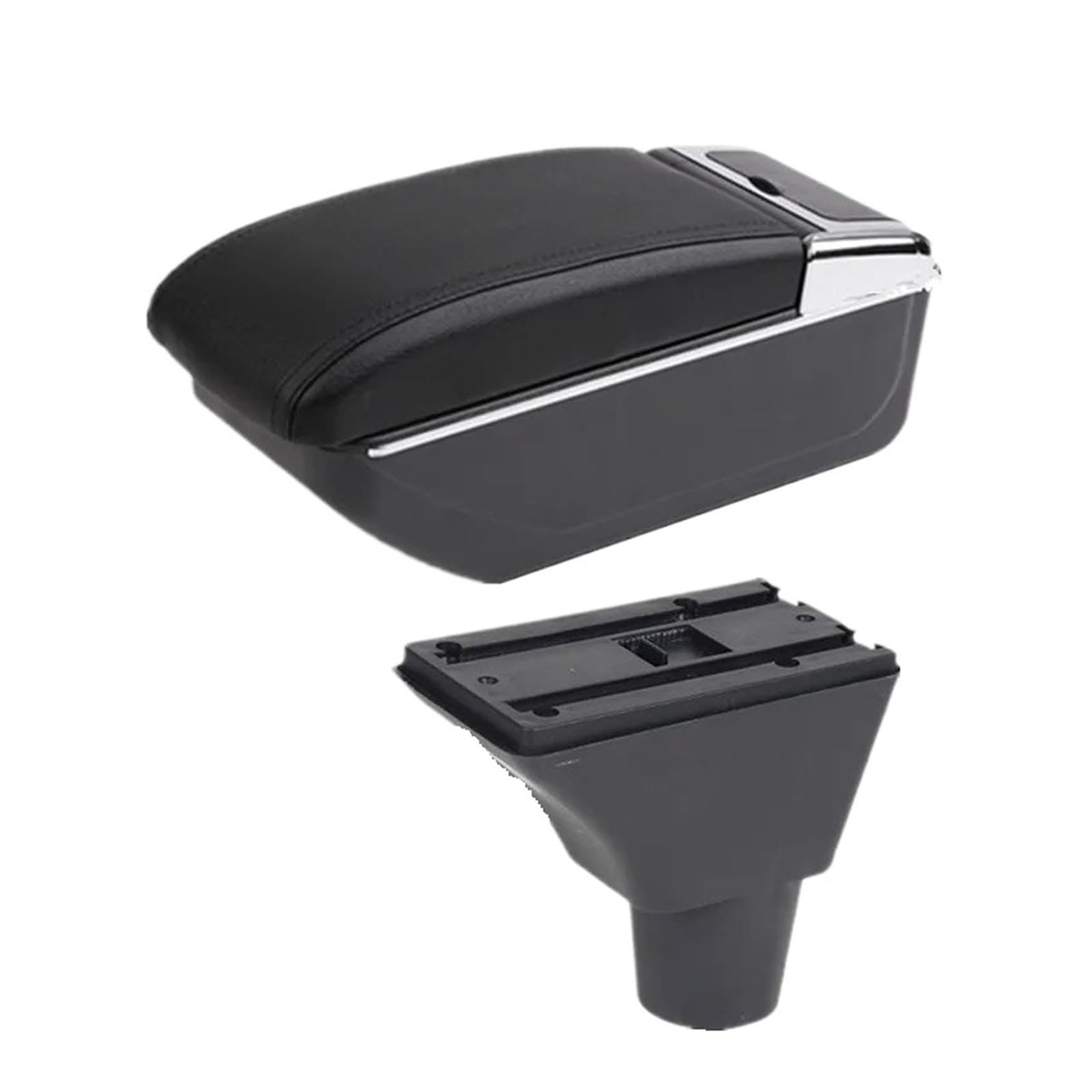 Umdjju B2 Black Line No Usb For Sandero For Stepway For Dacia For Logan 2 Car Armrest Box Storage Retrofit Accessories Car Centre Console Armrest Box(B2 Black Line No Usb)