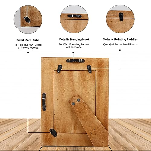 Handicrafts Home 4X6 Picture Frames Photo Frame Chevron Herringbone Vintage Wooden (Green) #TOP2