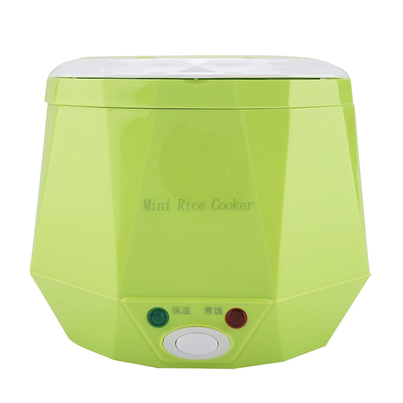 Olla Arrocera Eléctrica Multifuncional Portátil, 24V, 140W, Comida para Camiones, para el Hogar y los Viajes (GREEN)
