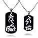 Kingbell Couple Set Necklace "Her buck&his doe" ( Her Buck His Doe ) Lover Elk
