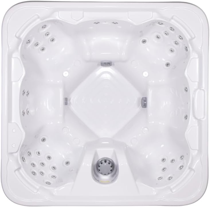 Bueno Spa Vacation 6 - Person 44 - Jet Acrylic Hot Tub for AirBnB with Protected Controls, Stereo System, and Security Cover