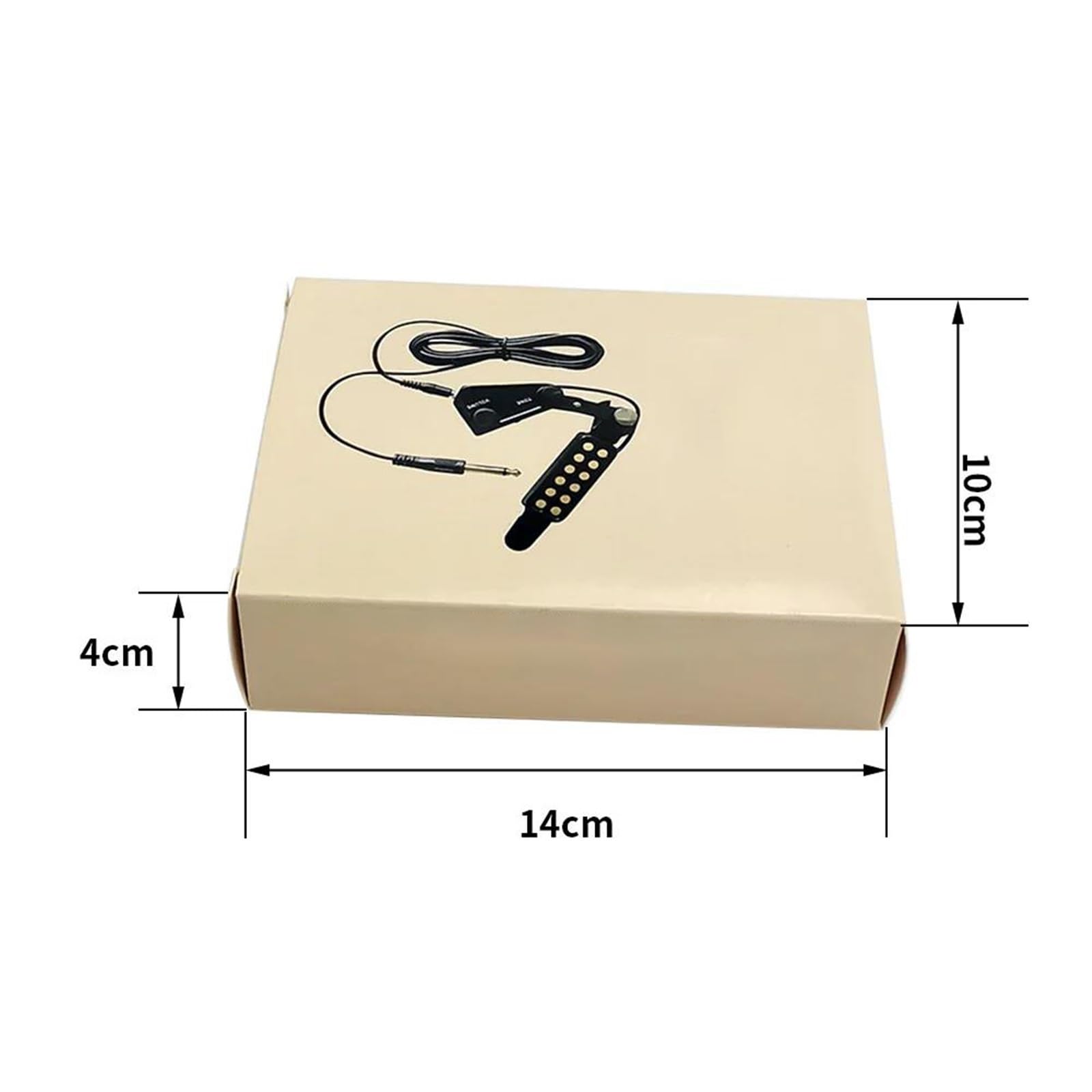 Pickup Per Chitarra Acustica Pickup Per Foro Acustico Per Chitarra Acustica A 12 Fori Trasduttore Magnetico Con Regolatore Di Tono E Volume Cavo Audio(Chrome)