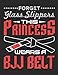 Produktbild Forget Glass Slippers This Princess Wears A BJJ Belt: Jiu Jitsu Journal, Blank Paperback Notebook for BJJ Practitioner, 150 pages, college ruled