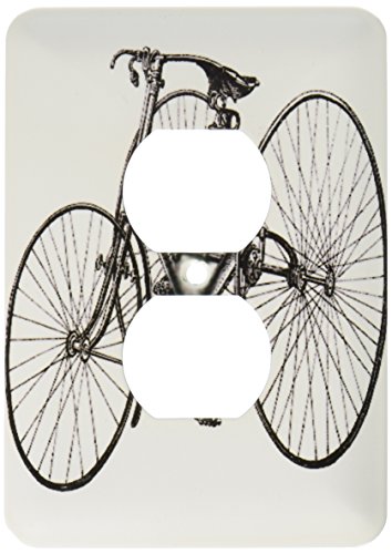 Tricycle vintage pour grownups cache prise 15,2 cm double ouverture robuste 3dRose lsp_41549_1