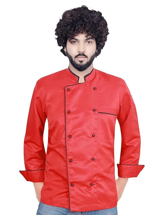 click one Chef Coat Uniforms Single Pipieing Men's-picture-27