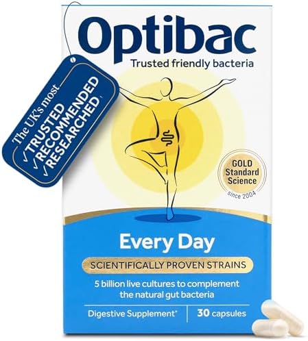 Optibac Every Day - Vegan Daily Digestive Supplement - 30 Capsule...