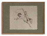 ZZLWBKGL Western Wall Decor Vintage Canvas Art Framed Wall Art 8x10in