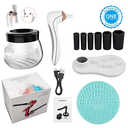 Hangsun Makeup Brush Cleaner and Dryer Machine Electric Make Up Brushes Washing Tools BC200 with 3 Adjustable Speeds - USB Rechargeable… - Thumbnail 5