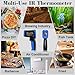 FKM Laser Thermometer Gun -58°F~1112°F(-50°C~600°C),Non Contact Infrared Thermometer Gun for Industrial,Engine,HVAC,Kitchen Cooking,Digital Temperature Gun Adjustable Emissivity,Not for Human
