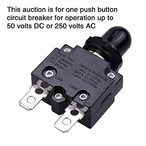 Rkurck R-NBHX-L2BK-2PCS-15A 15 Amps Push Button Circuit Breakers thumb #4