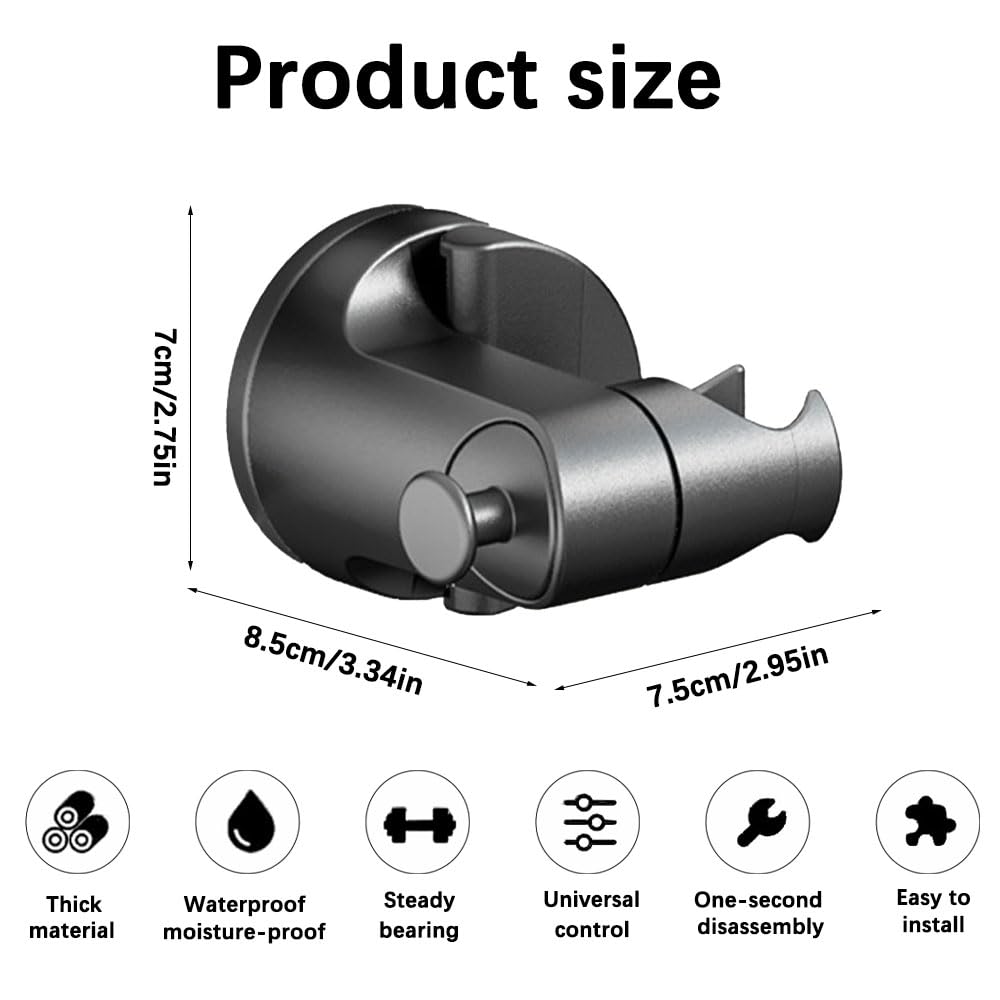 Prasacco Support Pommeau Douche Avec Ventouse, Support