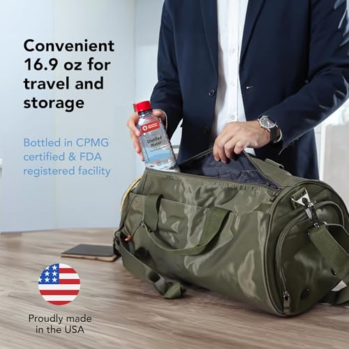 Image of Resway American Red Cross Purified Distilled Water Bottles for Baby Formula, Humidifiers, Aquarium Care & General Multi-Use, Travel Size Distilled Bottled Water, For Everyday Use 16.9 oz (24 Pack)