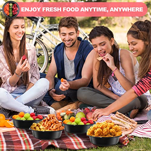 Meal Prep Container,30 Pack Food Prep Containers,28 Oz Meal Prep Bowls With Lids,Reusable Food Containers With Lids,Round Plastic Lunch Containers,Bpa-Free,Stackable,Microwave/Dishwasher/Freezer Safe #TOP5