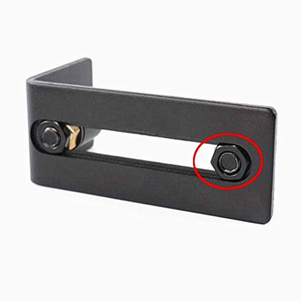 Boyel Living 1.43 in. Black Steel U Shape Heavy-Duty Sliding Barn Door Floor Guide Hardware X002A4A82Z-LTC - The Home Depot