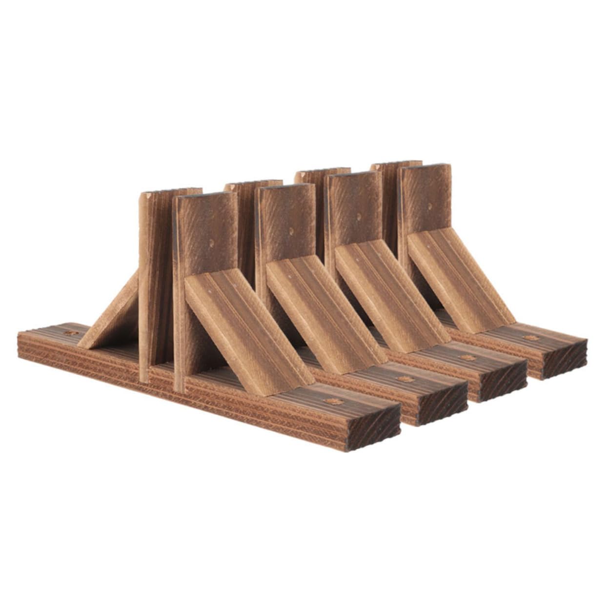 Milisten 4pcs Fence Base Support for Garden Edging Easy to Install and for Privacy Fences Polished Surface for Use for DIY Projects