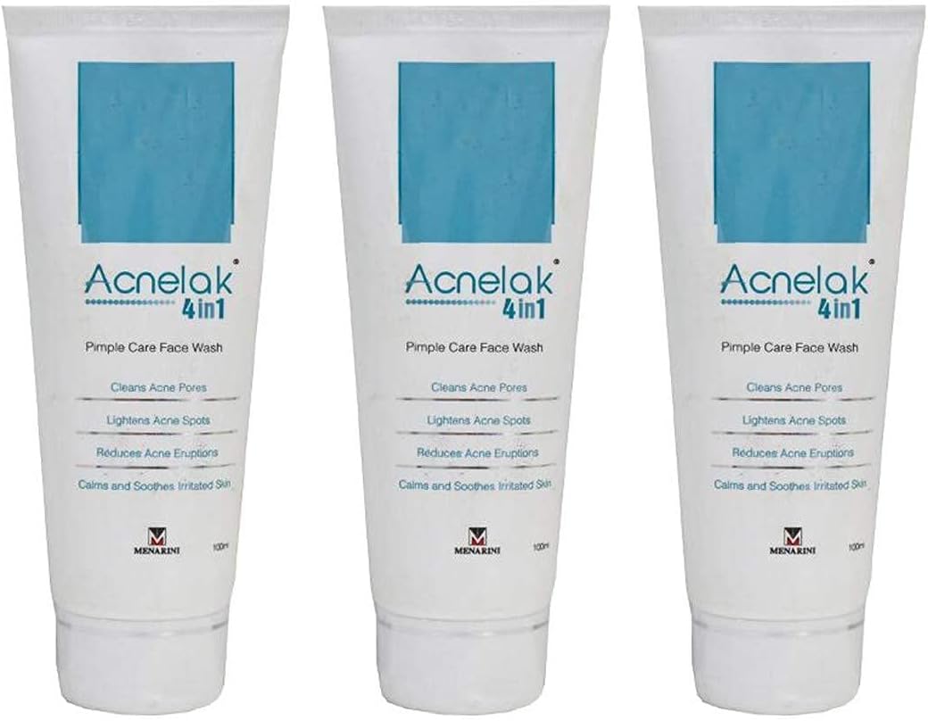 Pimple Care (100 ml, 4 in 1) Face Wash (Pack of 3), from Life Line Medicos