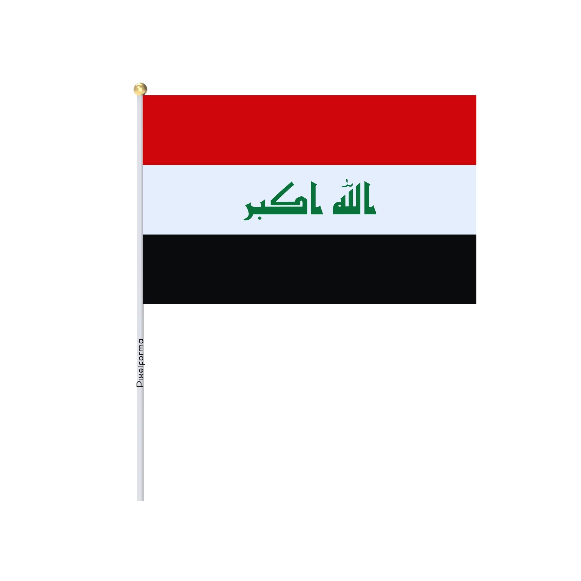 Pixelforma Set di mini bandiera dell'Iraq in diverse dimensioni, 20 x 30 cm, 100 pezzi