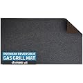 Drymate Premium Reversible Gas Grill Mat (Charcoal/Brown), (36” x 60”), Under The Grill Protective Deck and Patio Mat - Absorbent/Waterproof/Durable (Made in The USA)
