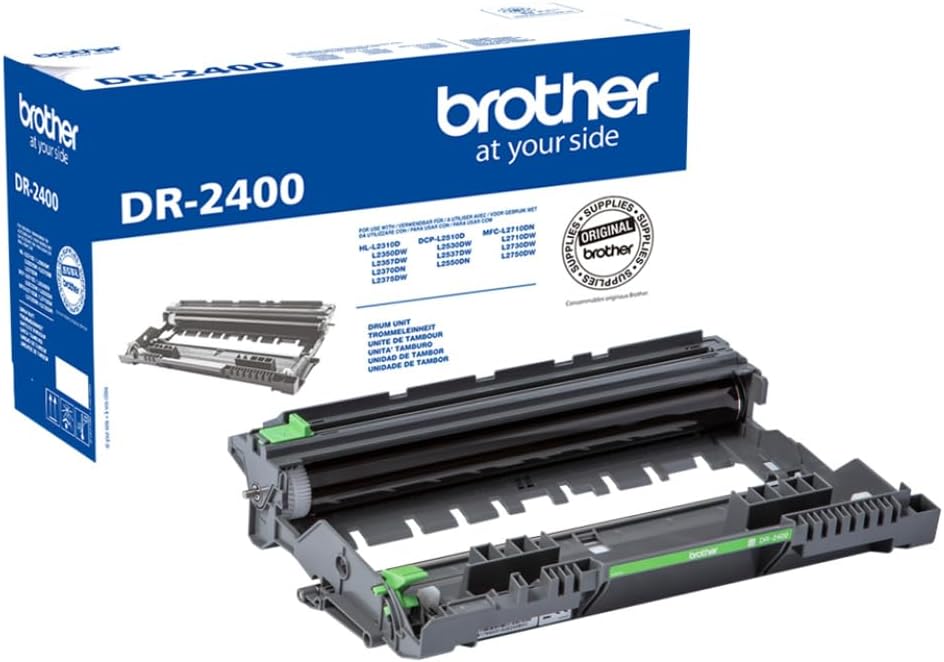 Brother DR-2400 Drum Unit, Genuine Supplies, Black