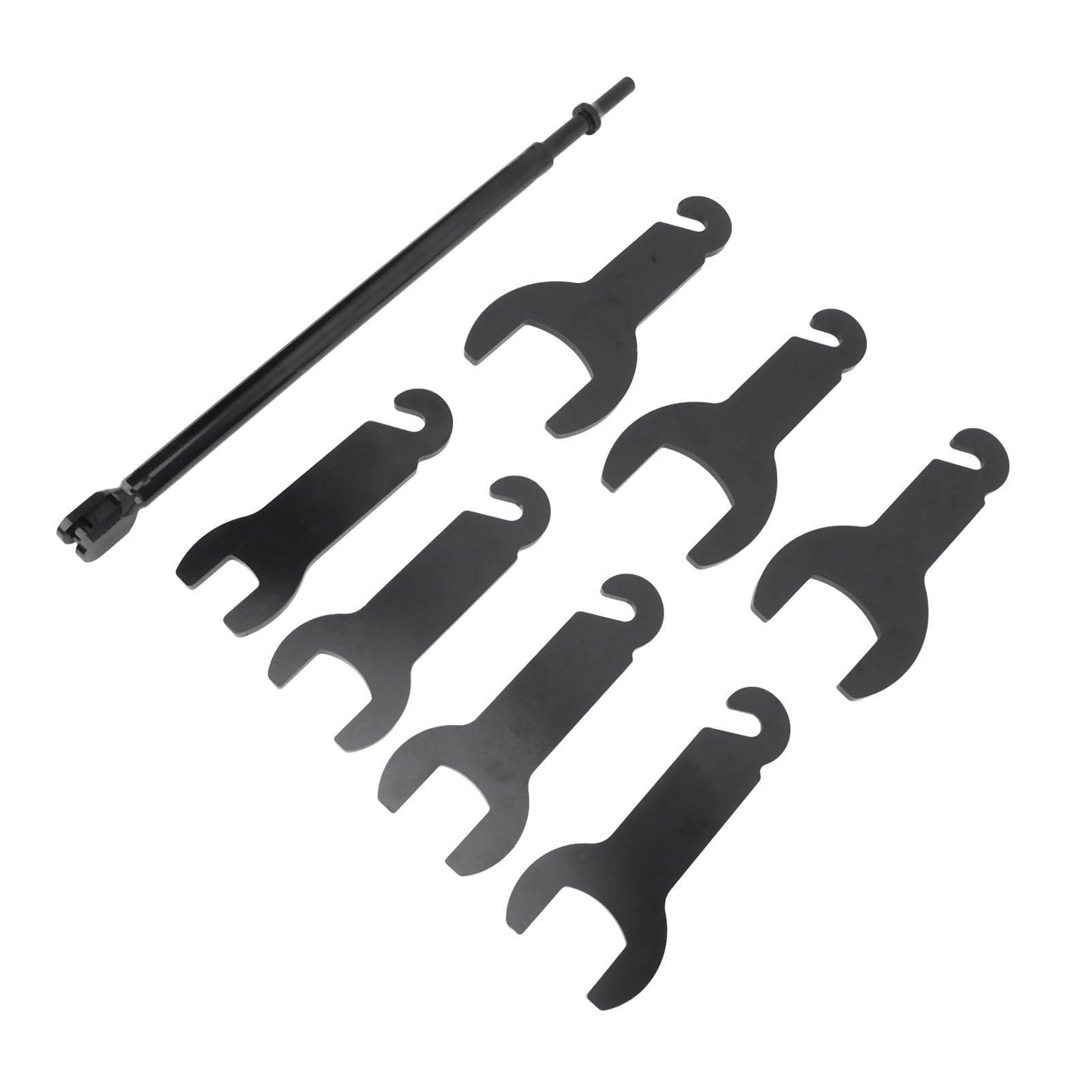 plplaaoo 8-teiliger pneumatischer Lüfterkupplungsschlüsselsatz aus Metall, langlebig, einfach zu bedienender Werkzeugsatz zum Entfernen der Lüfterkupplung mit stabilem, blasgeformtem