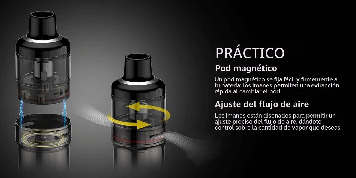Original V.aporesso GTX GO 80 3000mAh Batería Integrada Mod con 5ml Pod & GTX Mesh 0.2ohm Coil Kits E Cigarette