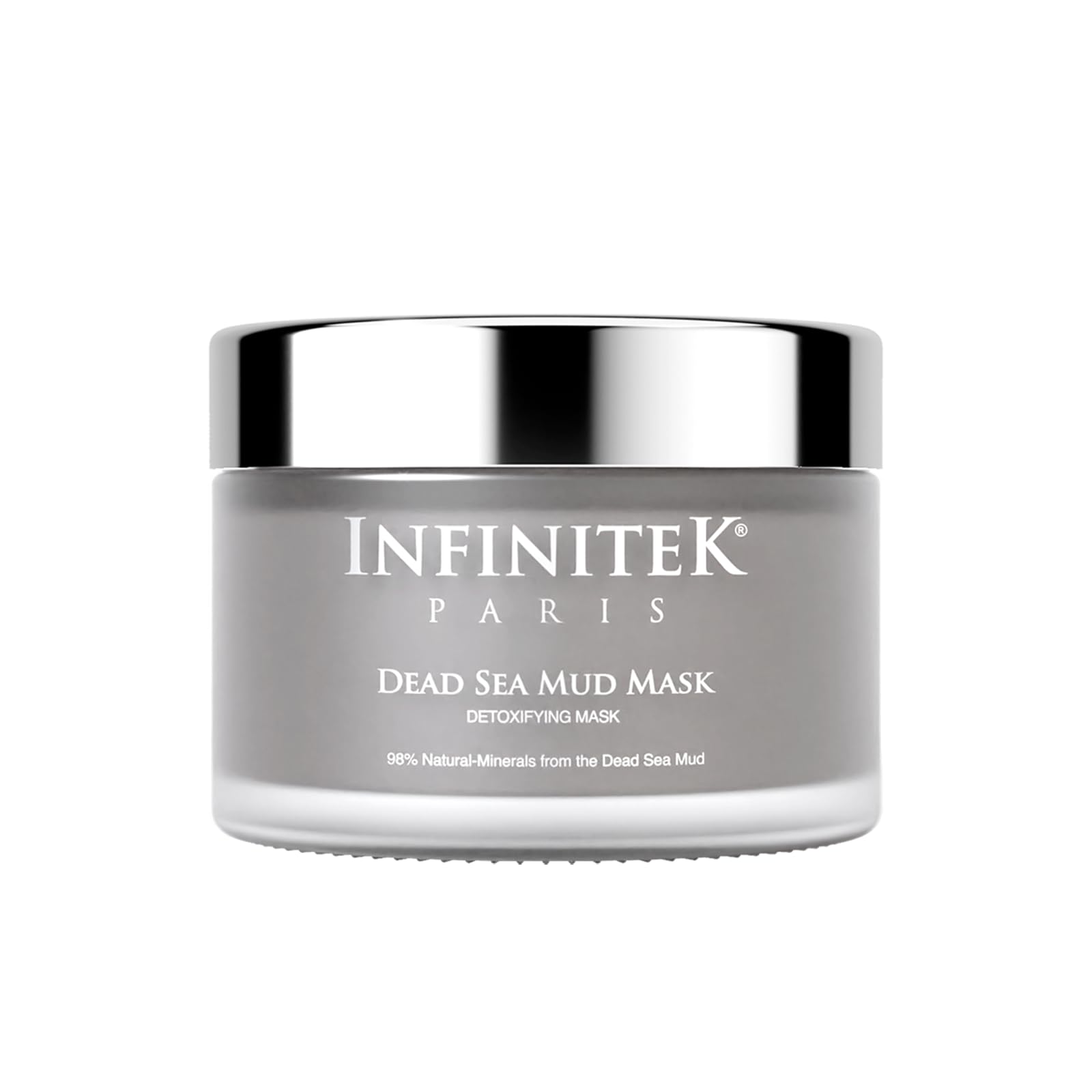Infinitek Paris Dead Sea Mud Mask 6.34 Fl Oz - Face Mask for Acne Treatment, Blackhead Remover, Antioxidant Pore Cleaner