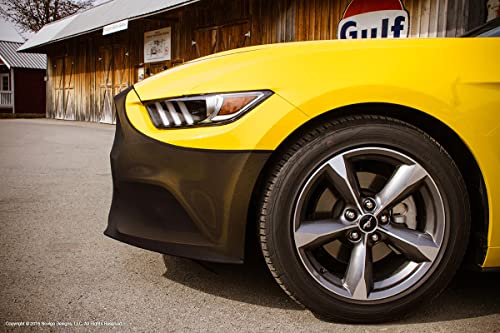 Image of NoviStretch Front Bumper Mask Bra for 2015-2026 Ford Mustang - Stretch-Fit Front End Cover, Paint Protection Nose Bra Easy On /Off Car Accessory (Front Mask Only)