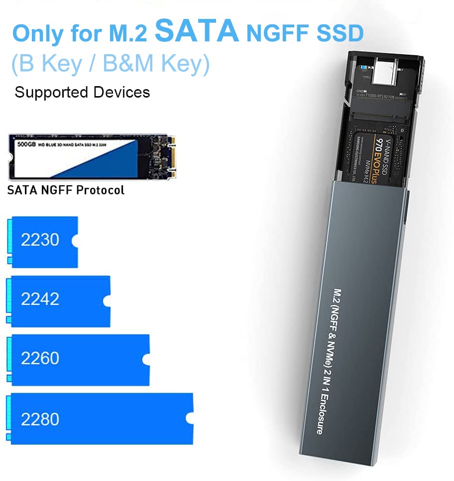 Externe Harde Schijf Behuizing - M.2 NGFF SSD Naar USB 3.1 Externe Harde Schijf Behuizing - M.2 NGFF SSD Naar USB 3.1
